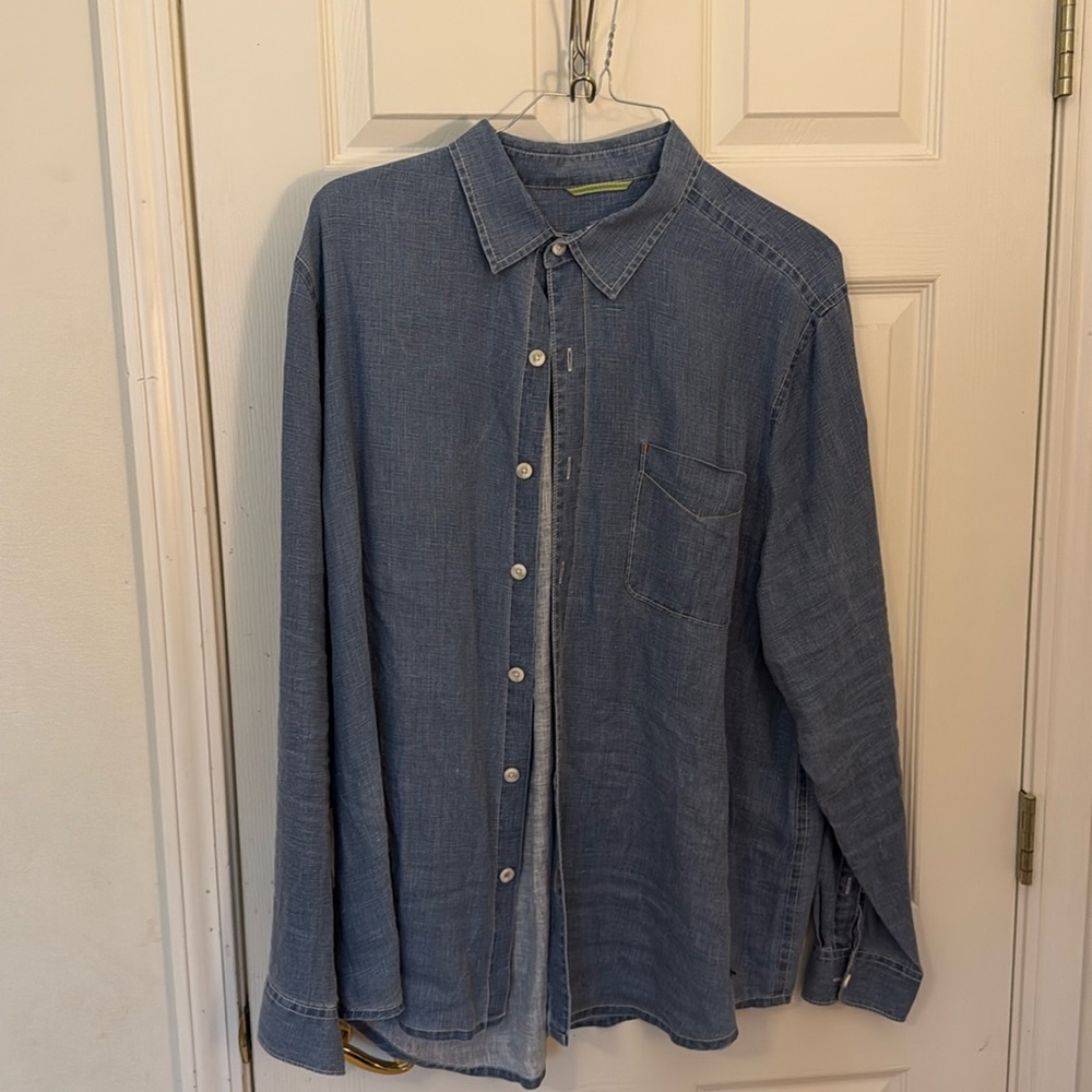Tommy Bahama denim button down - XL